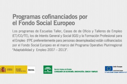 Programas cofinanciados por el Fondo Social Europeo