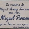 Homenaje a Miguel Romera