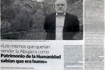 Entrevista al Alcalde de Alpujarra de la Sierra sobre el Patrimonio de la humanidad de la Alpujarra