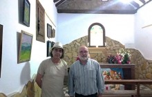 Manuel Martín Quesada expone sus paisajes alpujarreños en la ermita de la Virgen de Fátima, en la aldea de Montenegro