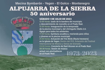 Alpujarra de la Sierra cumple 50 años y lo celebra este 1 de julio